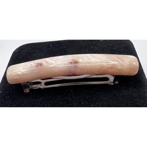 3" Elegant French Resin Hair Barrette Clip‎ Art Deco Style Made in France